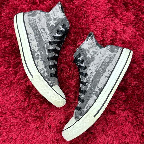 Converse Chuck Taylor All Stars Flag Men’s 8 Women’s 6 139766F Grey High Top - Picture 2 of 5